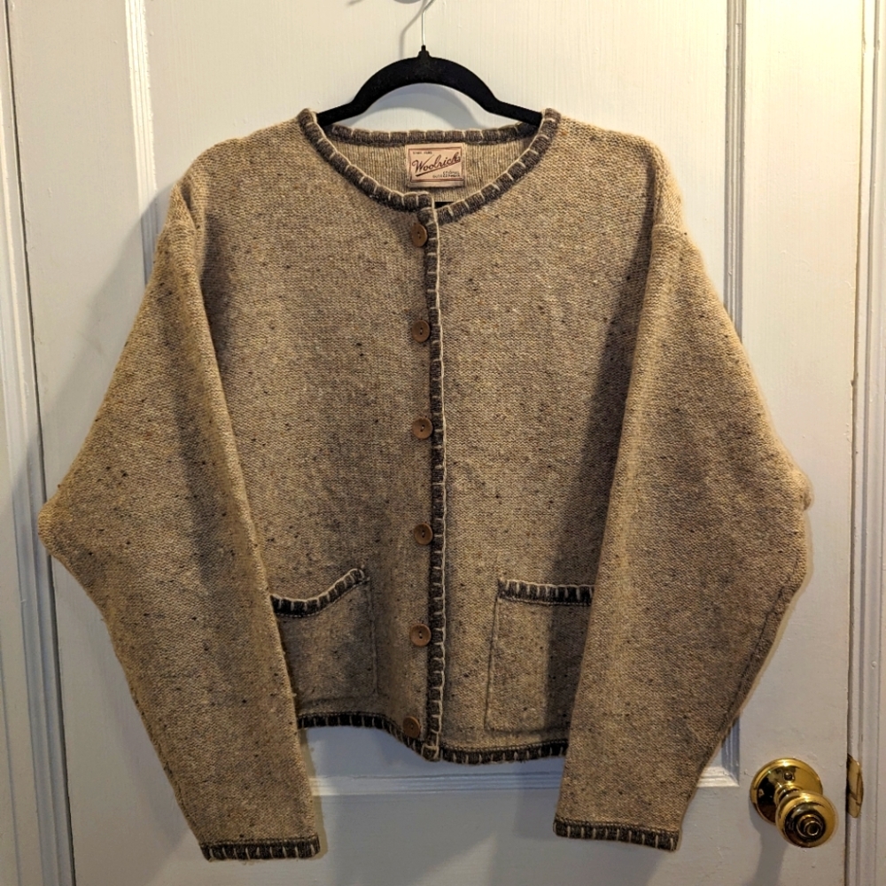 Vintage Woolrich neutral cardigan sweater